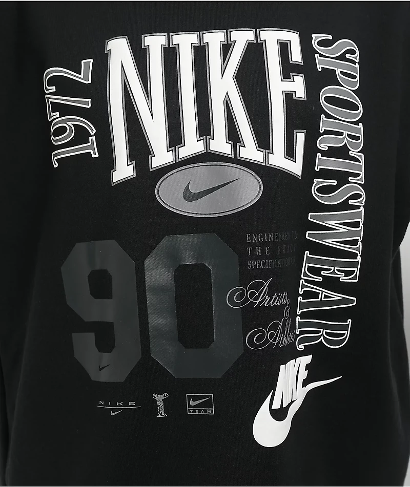 Nike Sportswear Street Black Crewneck Sweatshirt