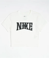 Nike Sportswear Street Logo White Slim Crop T-Shirt