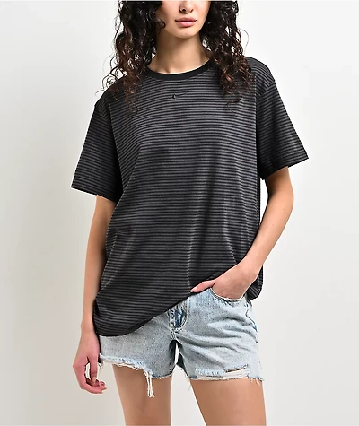 Nike Sportswear Striped Black T-Shirt