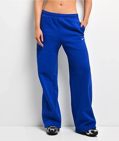Nike Sportswear Studio Old Royal Blue Wide Leg Sweatpants