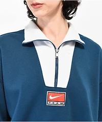 Nike Sportswear Team Blue Quarter Zip Sweatshirt