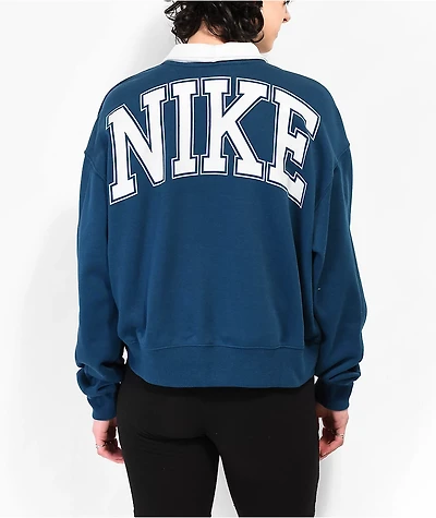 Nike Sportswear Team Blue Quarter Zip Sweatshirt