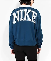 Nike Sportswear Team Blue Quarter Zip Sweatshirt