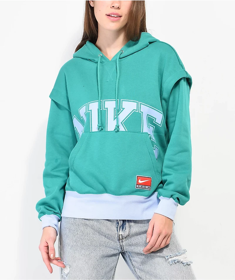 Nike Sportswear Team Green & Blue Hoodie