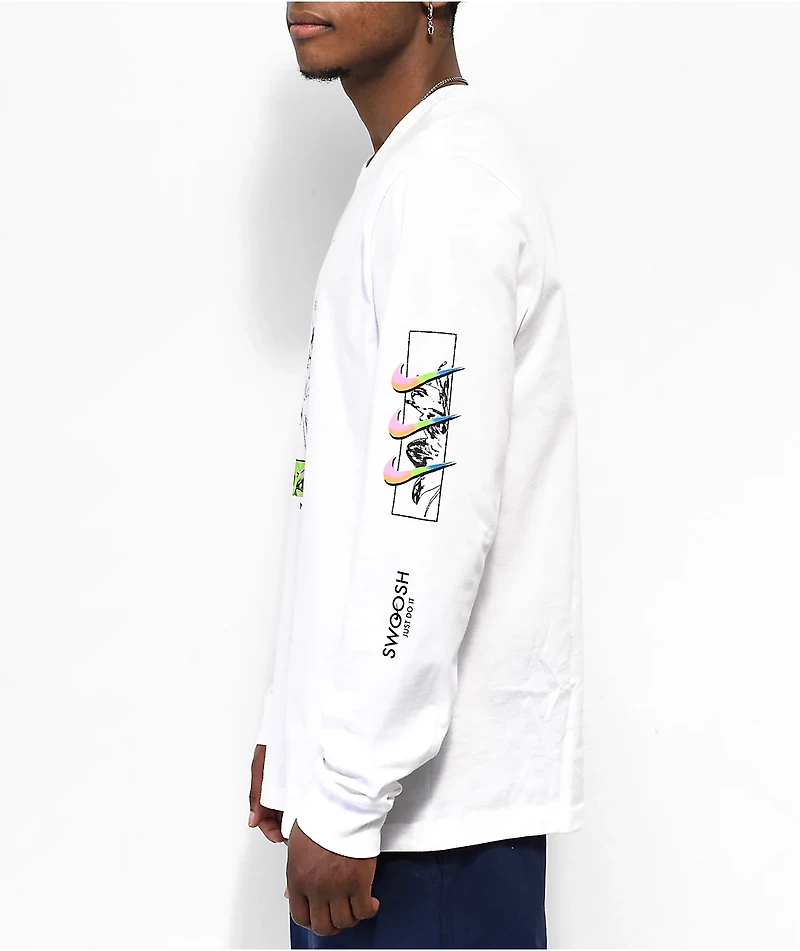 Nike Sportswear White Long Sleeve T-Shirt