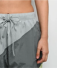 Nike Sportswear Woven Grey & Green Track Pants