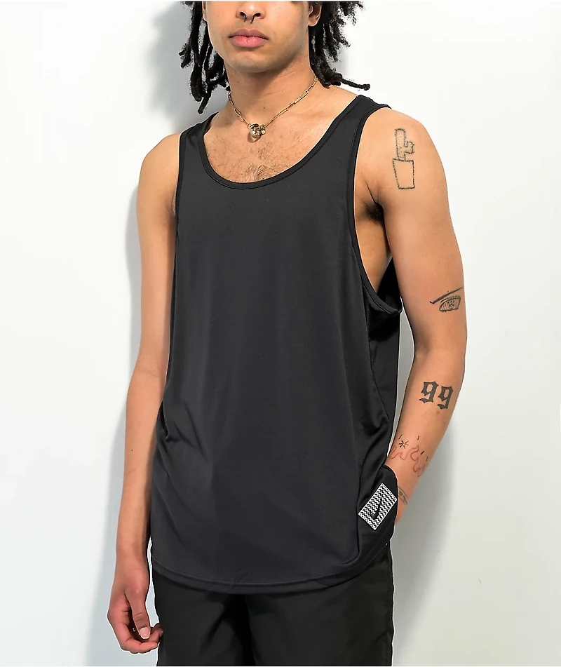 Nike Swim Logo Black Tank Top