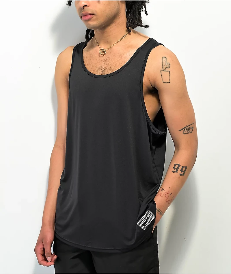 Nike Swim Logo Black Tank Top