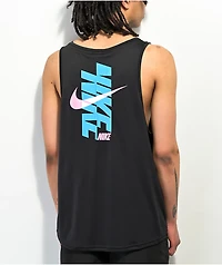 Nike Swim Logo Black Tank Top