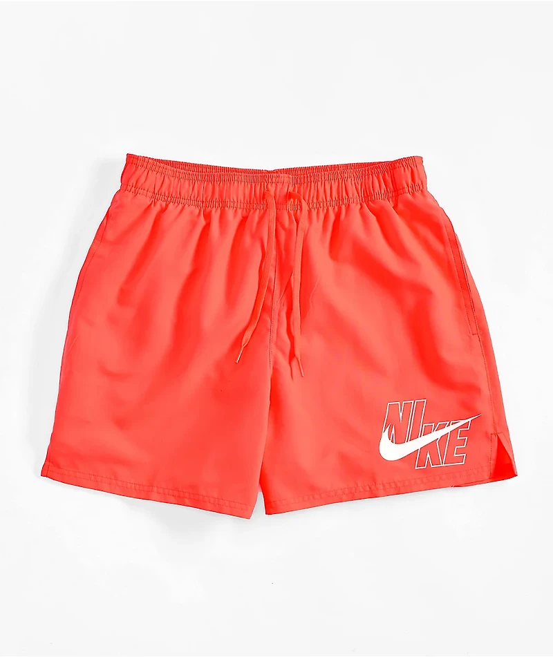 Nike Swim Volley Pastel Red Board Shorts