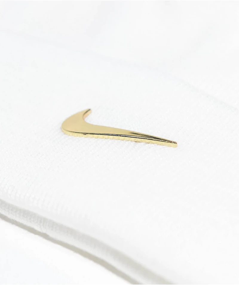 Nike Swoosh Sail White Beanie