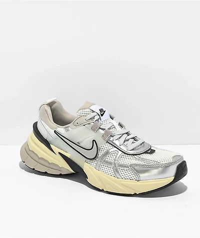 Nike V2K Run Summit White & Metallic Silver Shoes