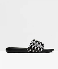 Nike Victori One Printed Black & White Slide Sandals