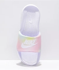 Nike Victori One Violet & White Slide Sandals