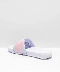 Nike Victori One Violet & White Slide Sandals