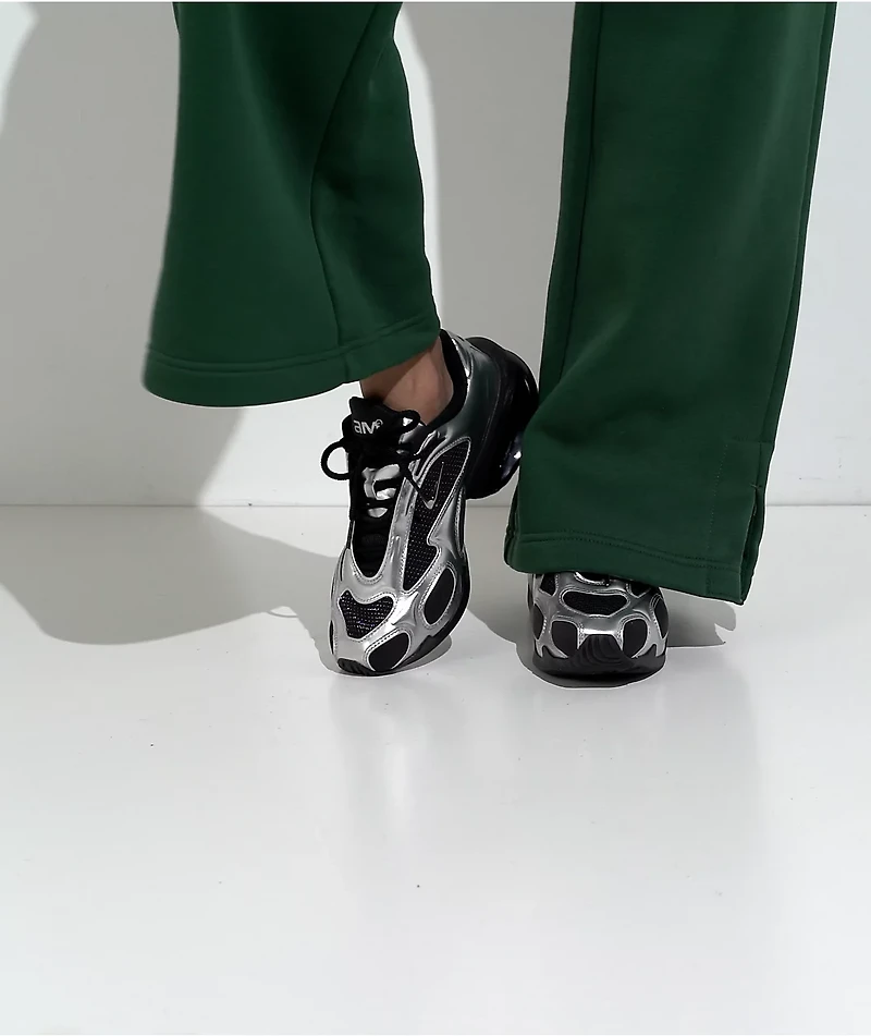 Nike Women's Air Max Muse Metallic Silver & Black Shoes
