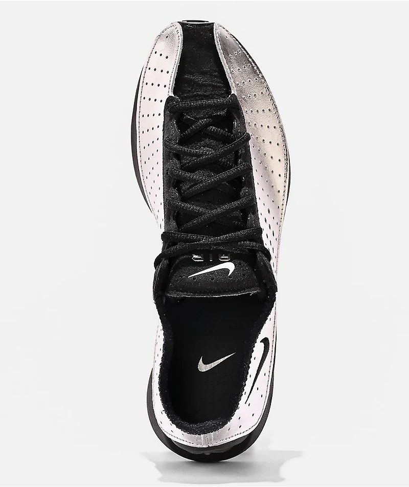 Nike Women's Air Superfly Metallic Silver & Black Shoes