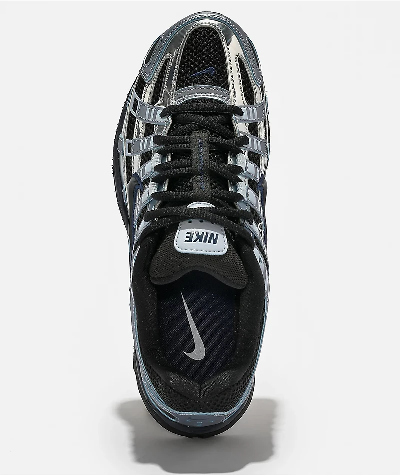 Nike Women's P-6000 Black, Hydro Blue & Silver Shoes