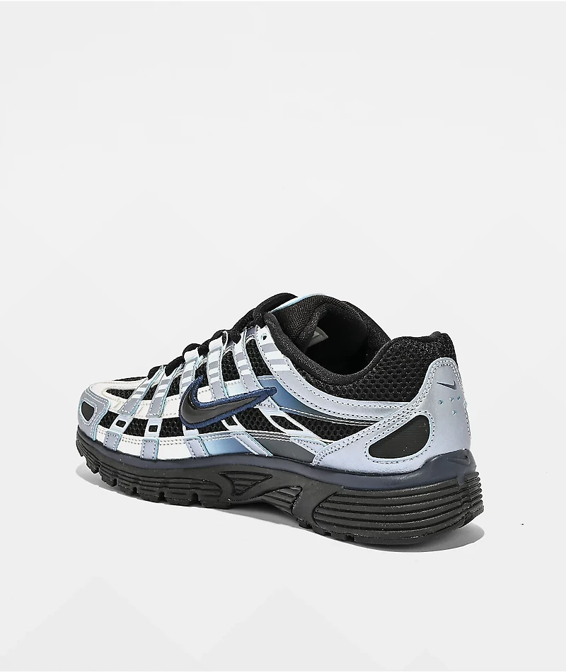 Nike Women's P-6000 Black, Hydro Blue & Silver Shoes