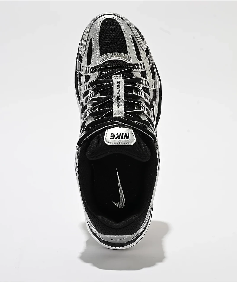 Nike Women's P-6000 Metallic Silver & Black Shoes
