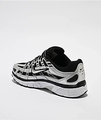 Nike Women's P-6000 Metallic Silver & Black Shoes