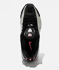 Nike Women's Shox R4 Metallic Silver & Black Shoes