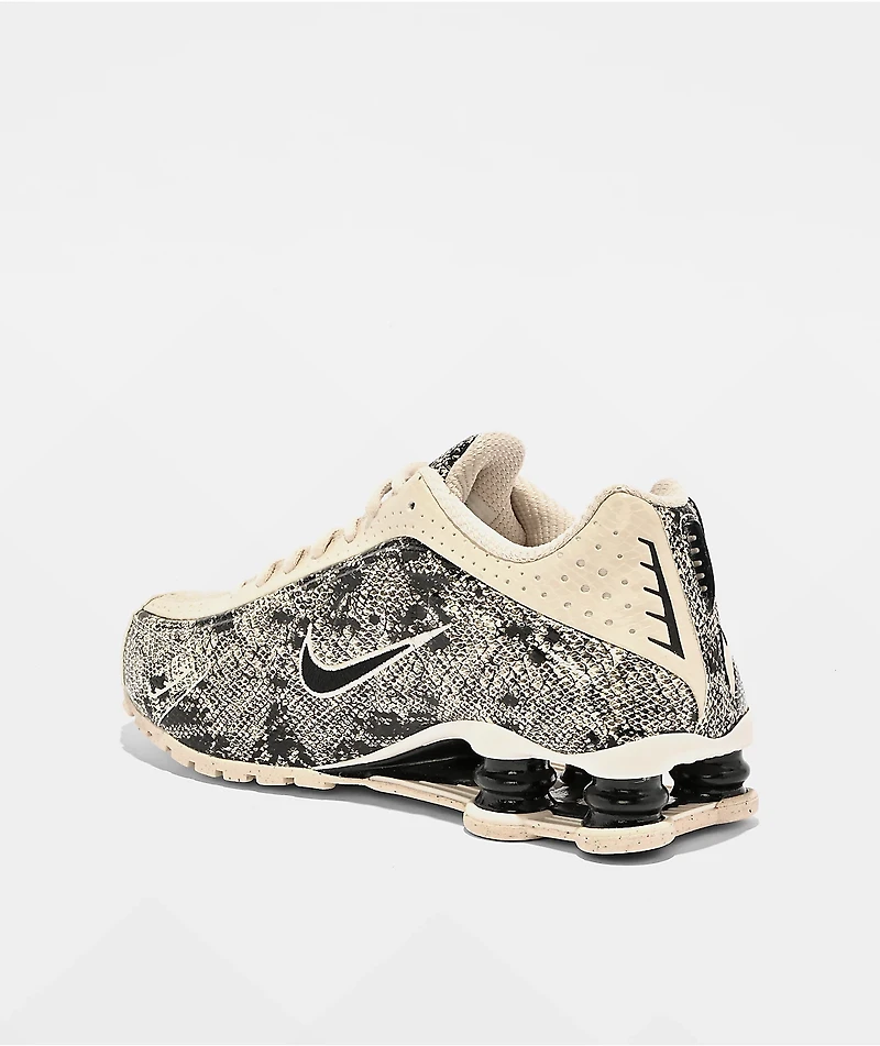 Nike Women's Shox R4 Snake & Light Orewood Brown Shoes