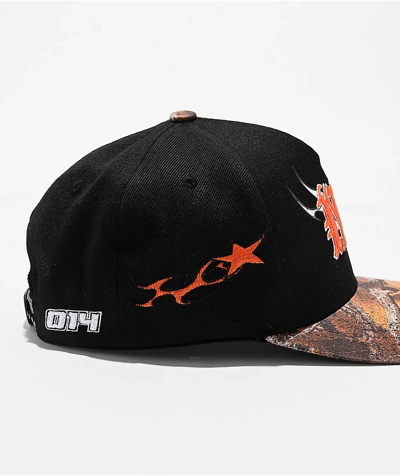 Ninth Hall A Frame Star Black & Camo Snapback Hat