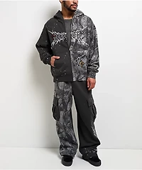 Ninth Hall Adductor Grey & Camo Boxy Zip Hoodie