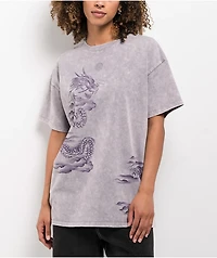 Ninth Hall Airbrushed Dragon Grey T-Shirt