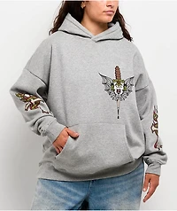 Ninth Hall Alina Grey Oversized Hoodie