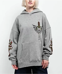 Ninth Hall Alina Grey Oversized Hoodie