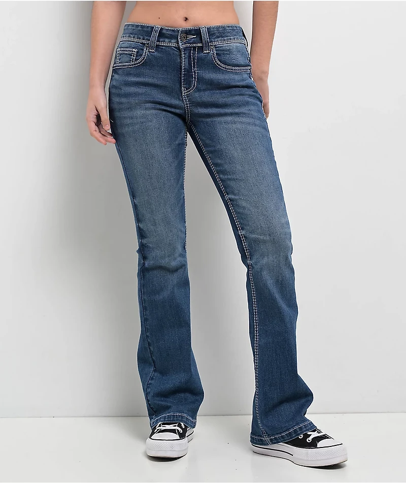 Ninth Hall Alyssia Blue Wash Bootcut Jeans