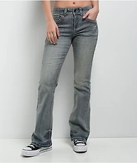 Ninth Hall Alyssia Contrast Blue Wash Mid Rise Bootcut Jeans