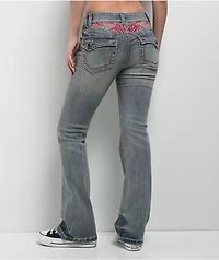 Ninth Hall Alyssia Contrast Blue Wash Mid Rise Bootcut Jeans