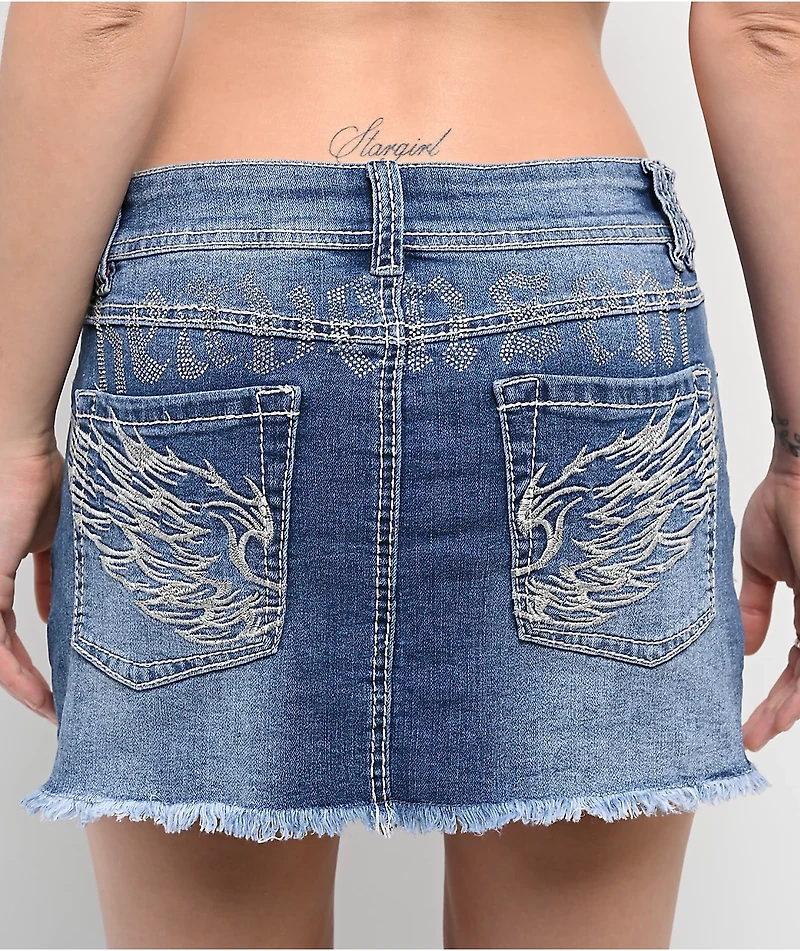 Ninth Hall Alyssia Heavenly Cutoff Mini Skirt