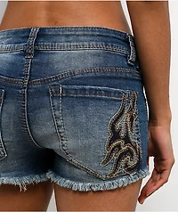 Ninth Hall Alyssia Nightshade Denim Shorts