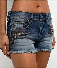 Ninth Hall Alyssia Nightshade Denim Shorts