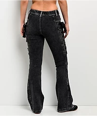 Ninth Hall Alyssia Rawr Black Wash Bootcut Jeans