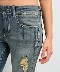 Ninth Hall Alyssia Sequins Drizzle Bootcut Jeans