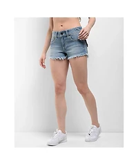 Ninth Hall Alyssia Shortie Sapphire Denim Shorts