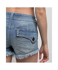 Ninth Hall Alyssia Shortie Sapphire Denim Shorts