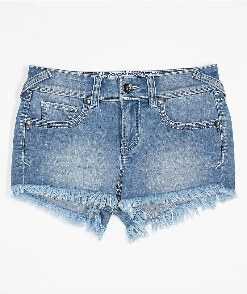 Ninth Hall Alyssia Shortie Sapphire Denim Shorts