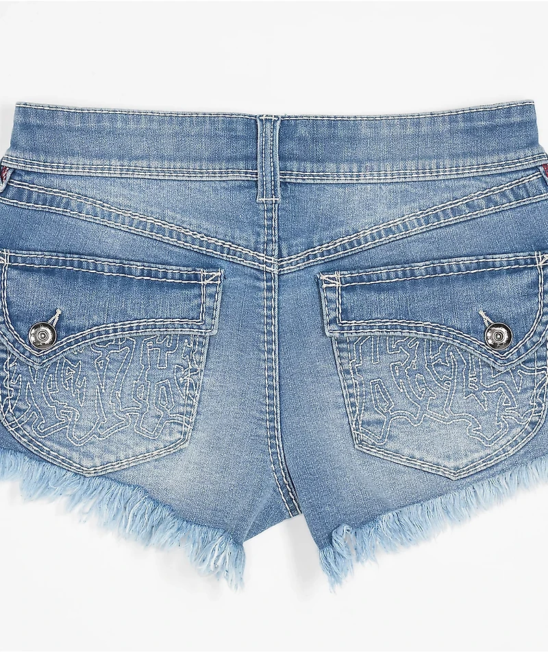 Ninth Hall Alyssia Shortie Sapphire Denim Shorts