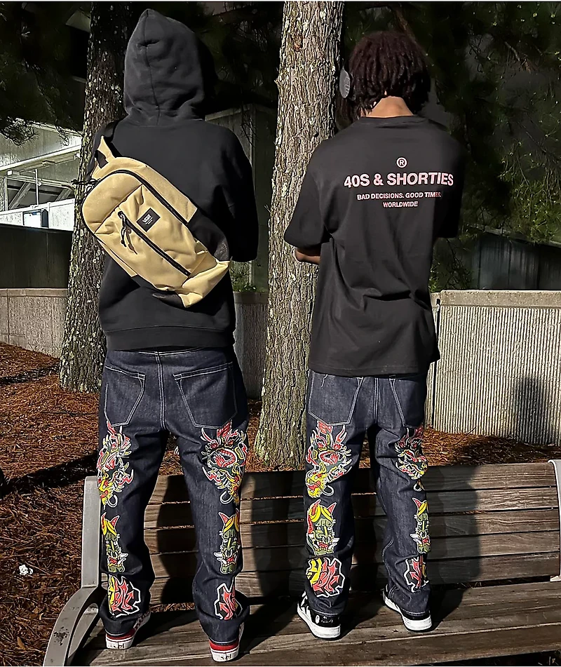 Ninth Hall Ambush Baggy Fit Raw Denim Jeans
