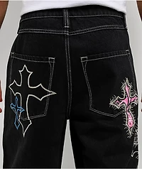Ninth Hall Ambush Criss Cross Black Jeans