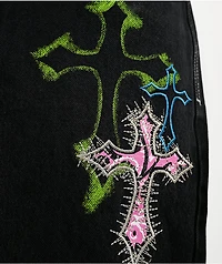 Ninth Hall Ambush Criss Cross Black Jeans