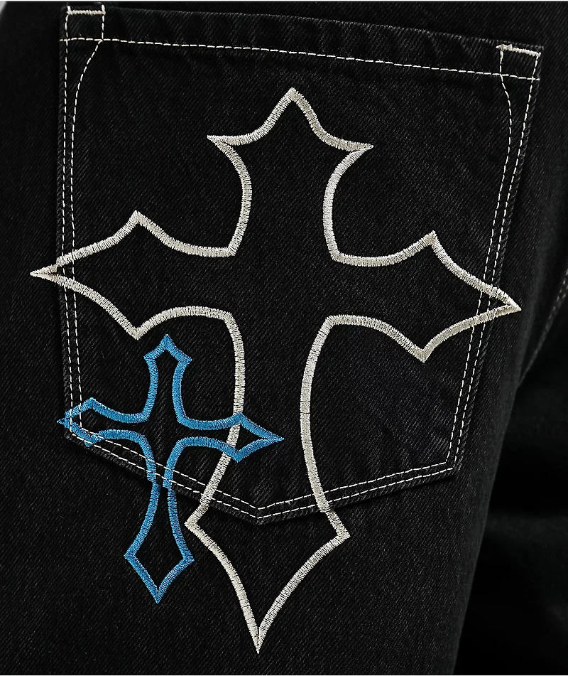 Ninth Hall Ambush Criss Cross Black Jeans