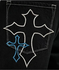 Ninth Hall Ambush Criss Cross Black Jeans