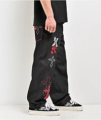 Ninth Hall Ambush Crosses Black Raw Denim Jeans